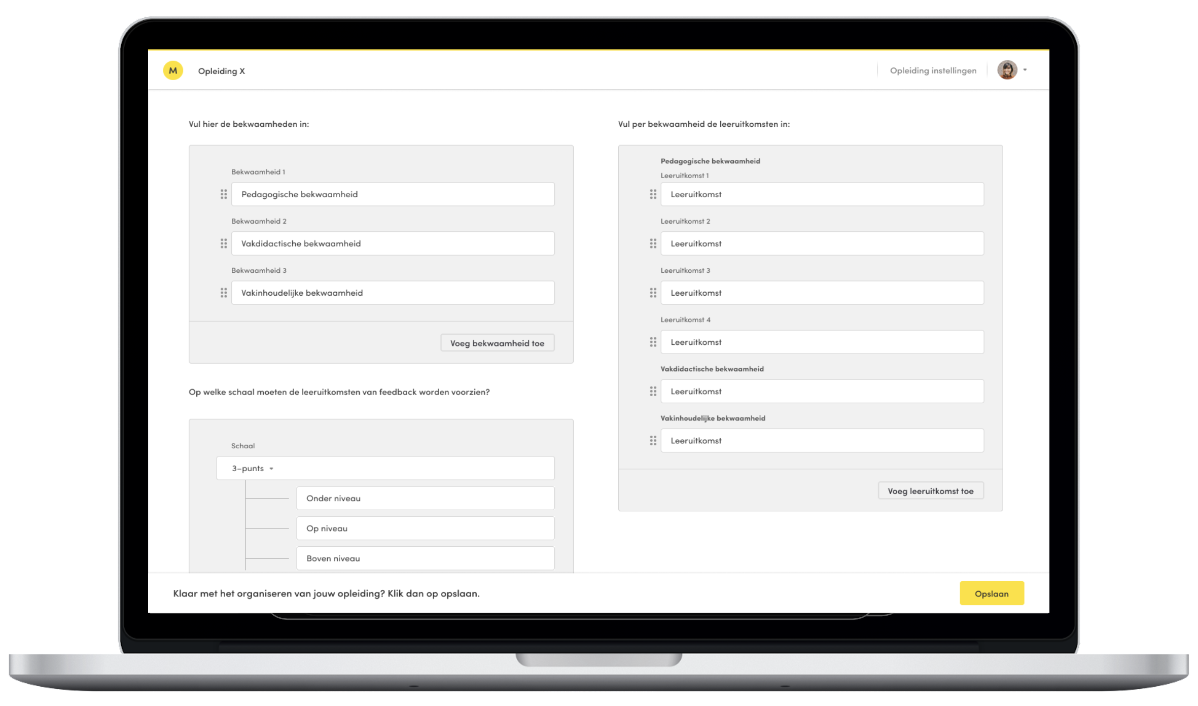 Ontwerp curriculum